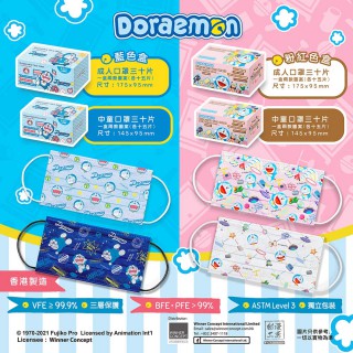 Doraemon 2021 一次性口罩 三十片盒裝